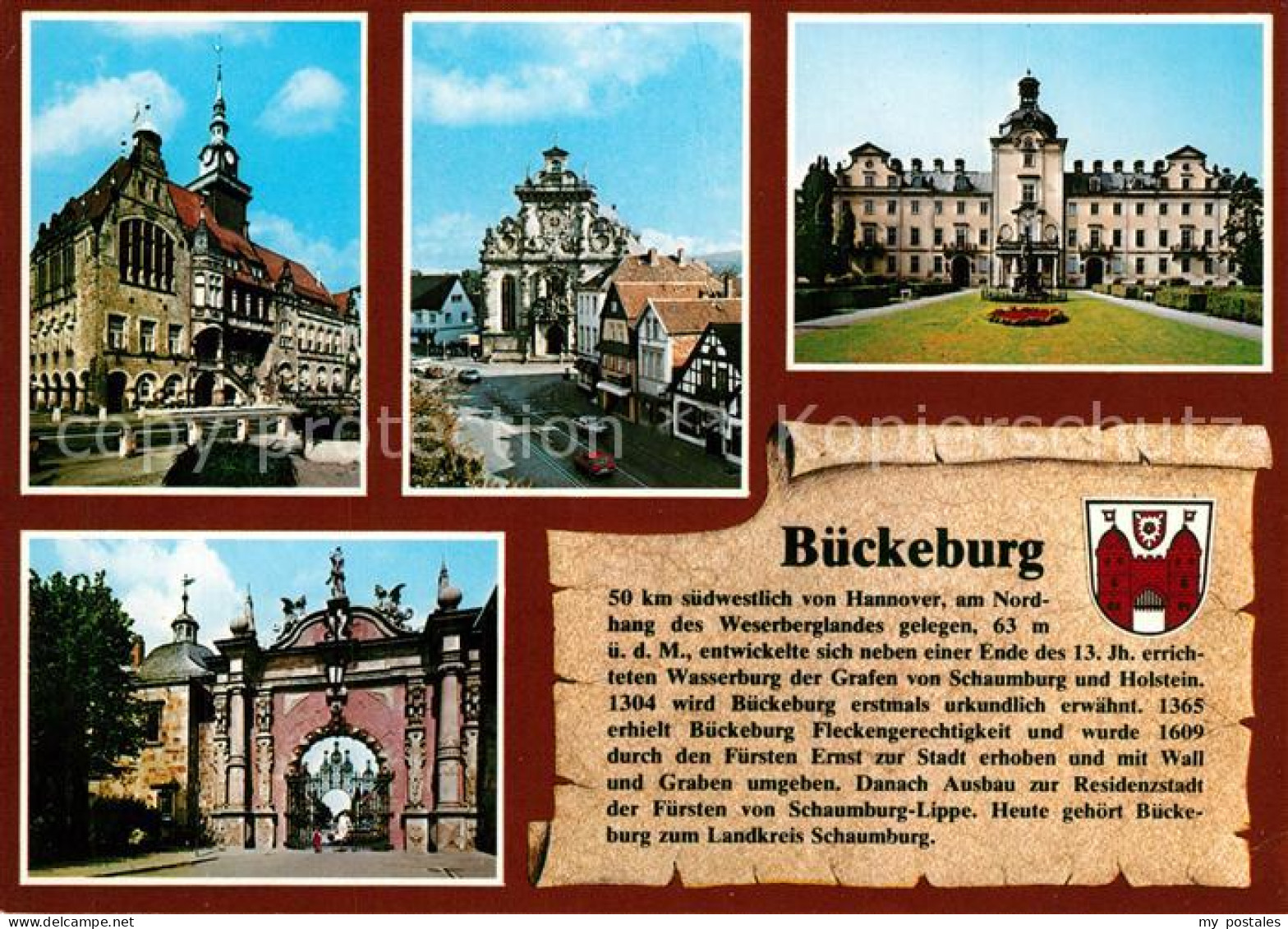 73251607 Bueckeburg Rathaus Palais Stadtkirche Bueckeburg - Bückeburg