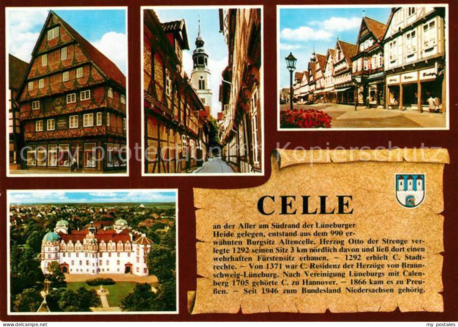 73251586 Celle Niedersachsen Schloss Fachwerkhaeuser Stadtansicht Chronik Celle  - Celle