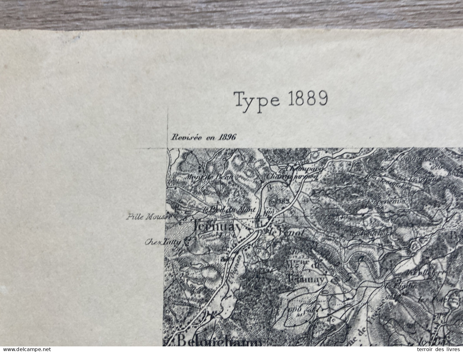 Carte état Major LURE S.E. 1896 35x54cm LACHAPELLE SOUS CHAUX CHAUX SERMAMAGNY ROUGEGOUTTE ELOIE EVETTE-SALBERT ERREVET  - Geographical Maps