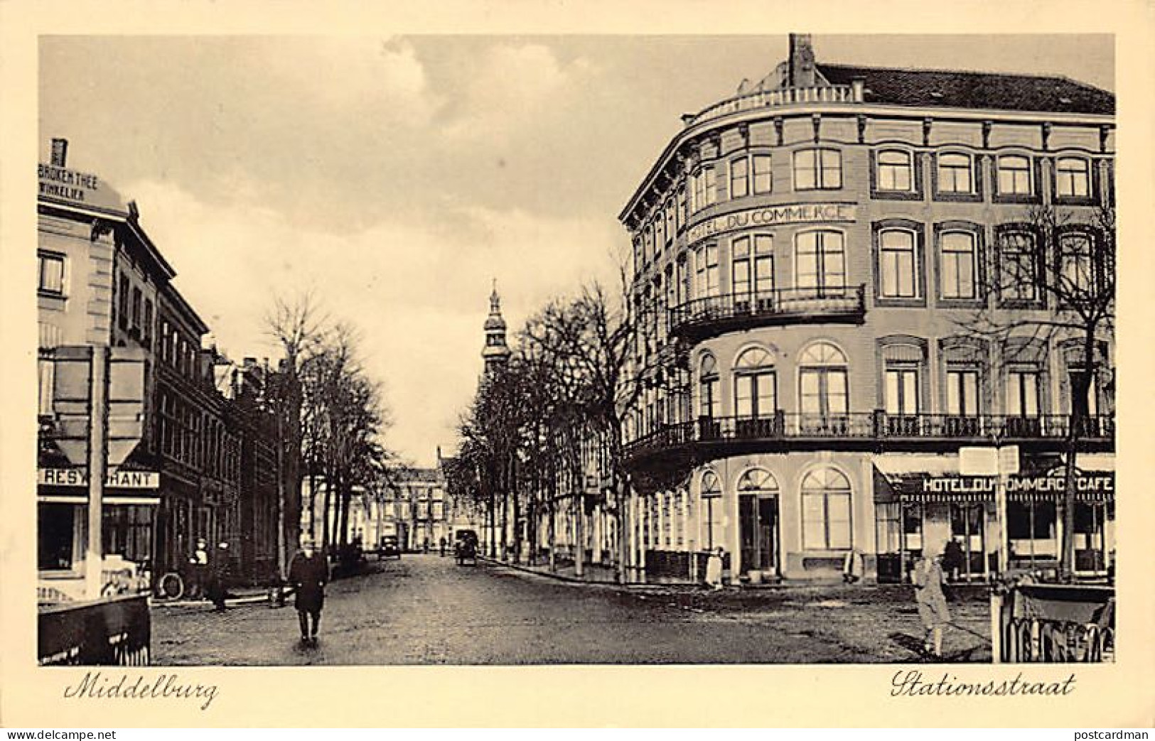 Nederland - MIDDELBURG (ZE) Stationstraat - Hotel Du Commerce - Middelburg