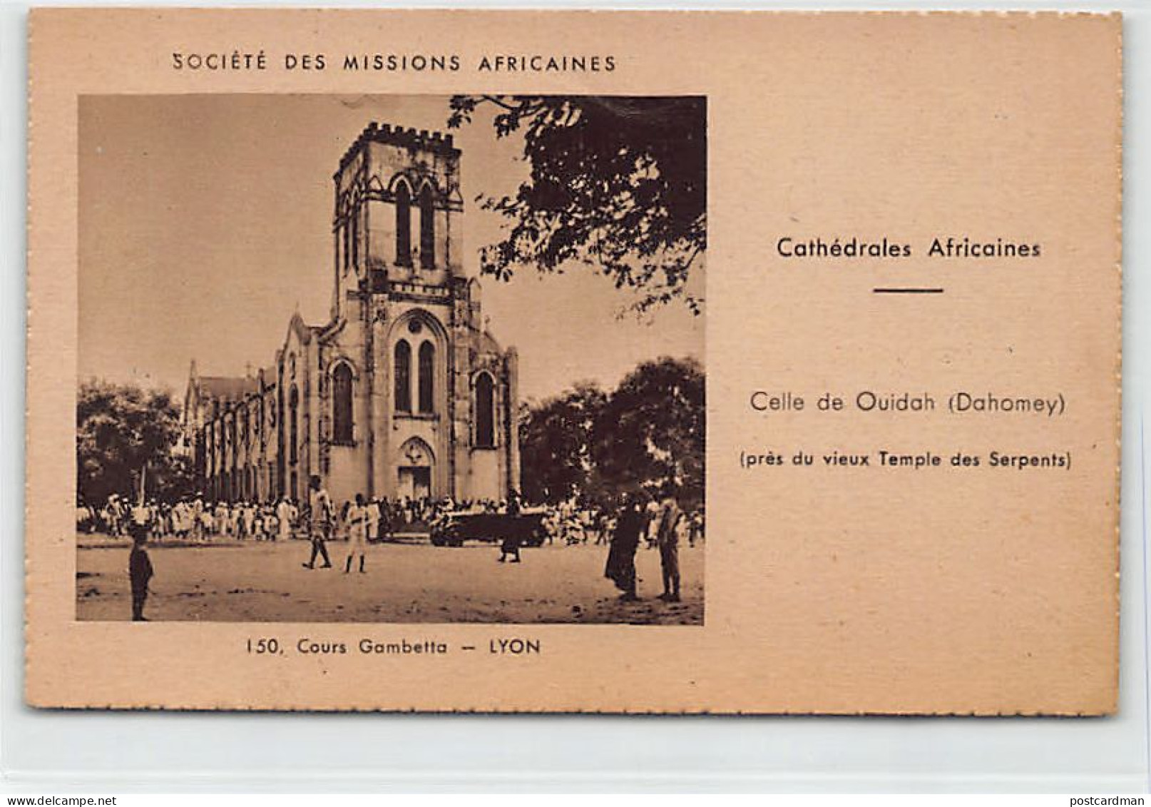 Bénin - OUIDAH - La Cathédrale, Près Du Vieux Temple De Serpents - Ed. Missions Africaines  - Benin