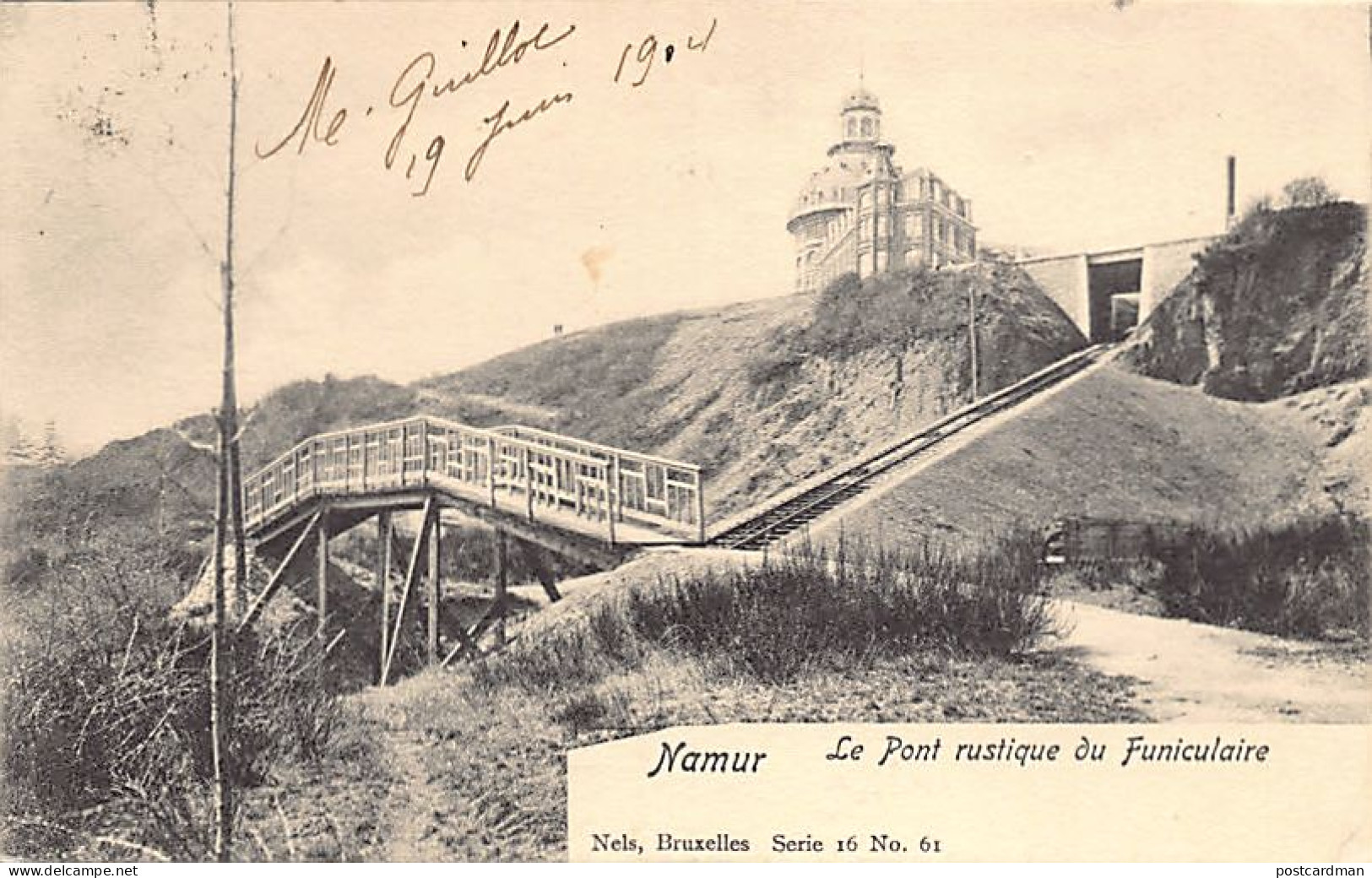 Belgique - NAMUR - Le Pont Rustique Du Funiculaire - Ed. Nels Série 16 N. 61 - Namur