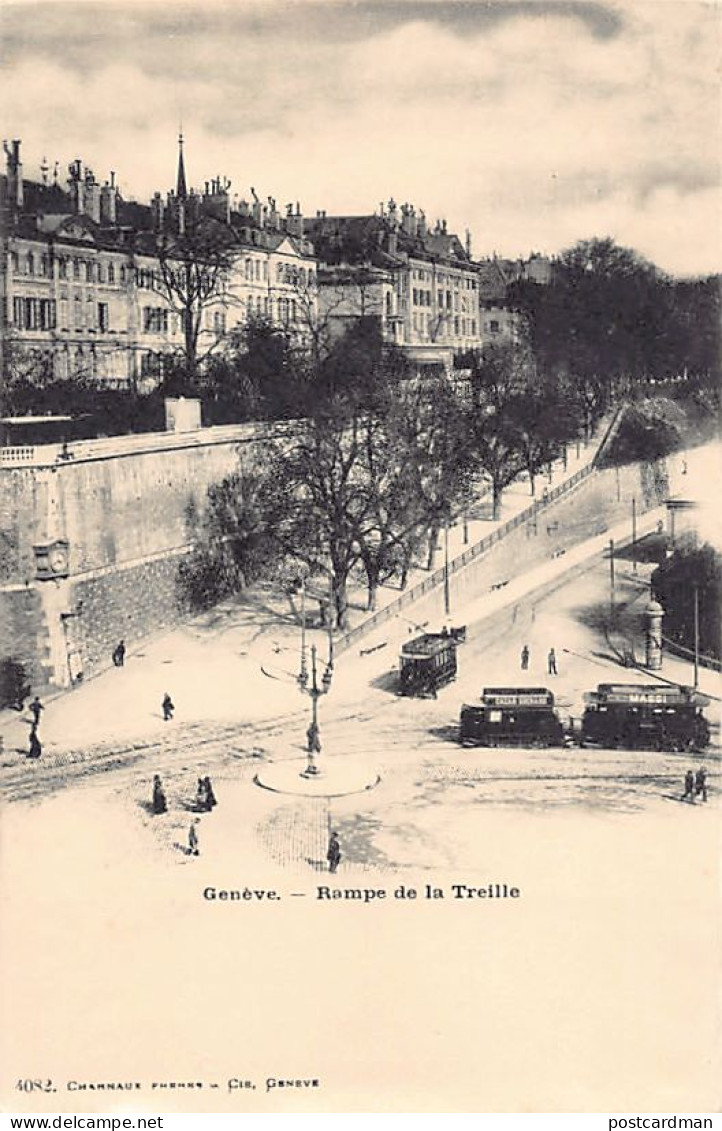 Suisse - Genève - Rampe De La Treille - Tram - Ed. Charnaux Frères 4082 - Genève
