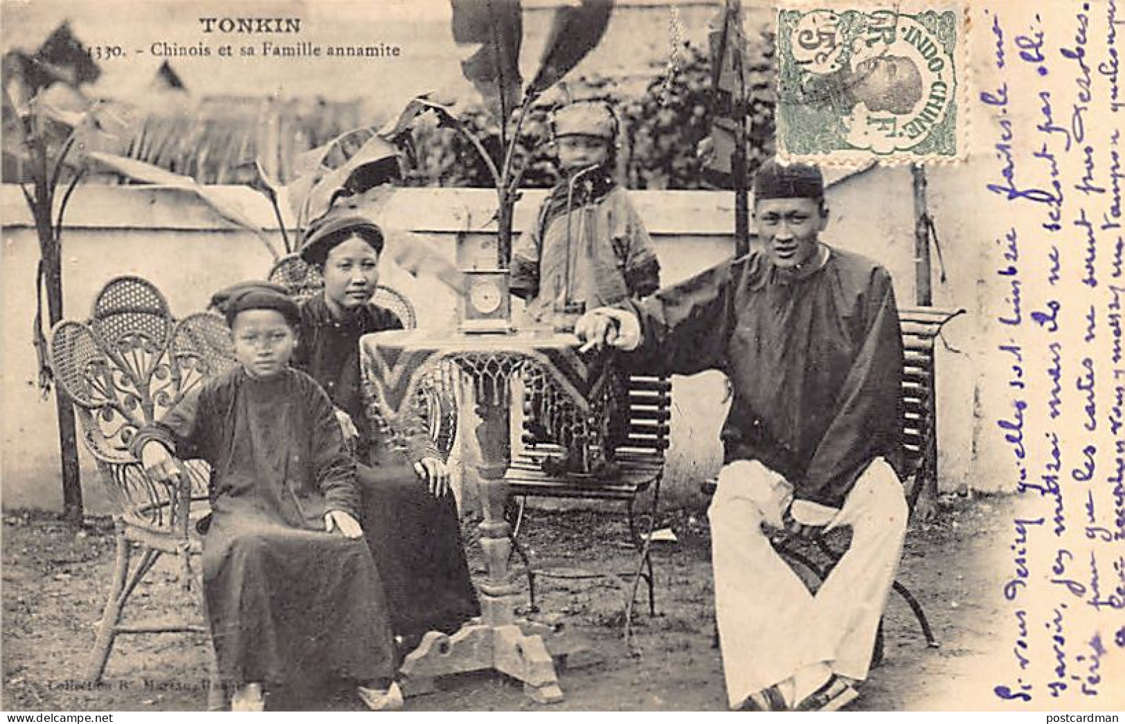 Vietnam - TONKIN - Chinois Et Sa Famille Annamite - Ed. R. Moreau 1330 - Viêt-Nam