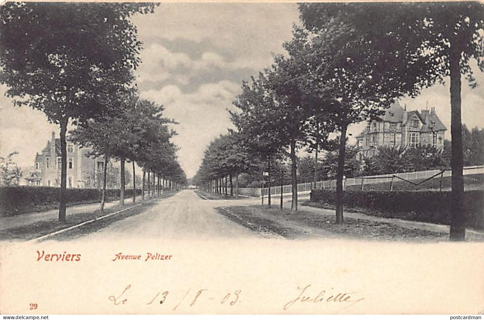 VERVIERS (Liège) Avenue Peltzer - Verviers