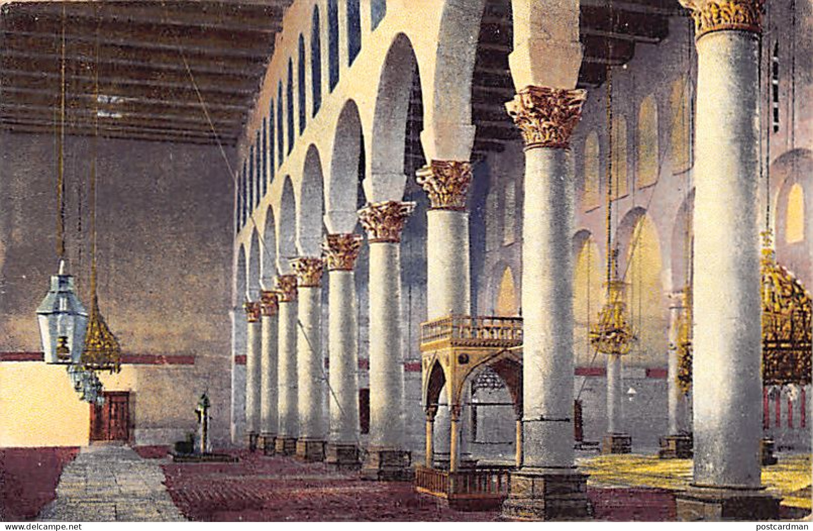 Syria - DAMASCUS - Inside The Umayyad Mosque - Publ. Sarrafian Bros 43CD - Syrie