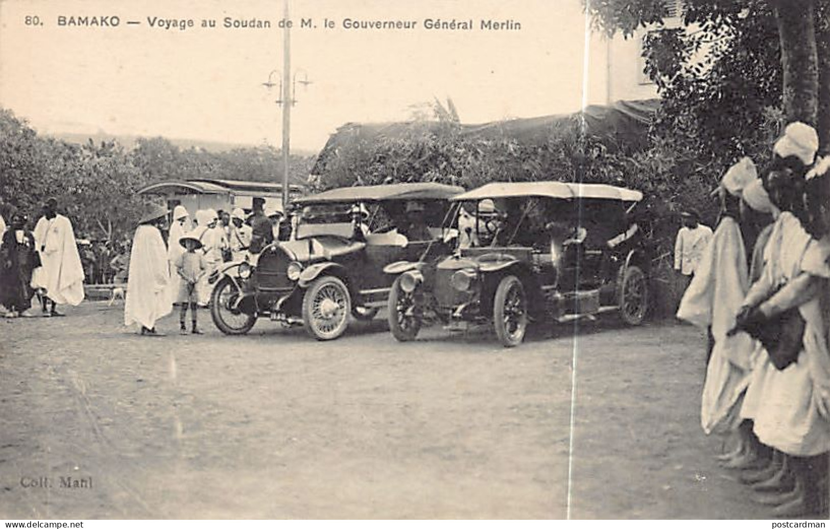 Mali - BAMAKO - Voyage De M. Le Gouverneur Général De L'A.O.F. Merlin - Automobiles - Ed. Mahl 80 - Mali