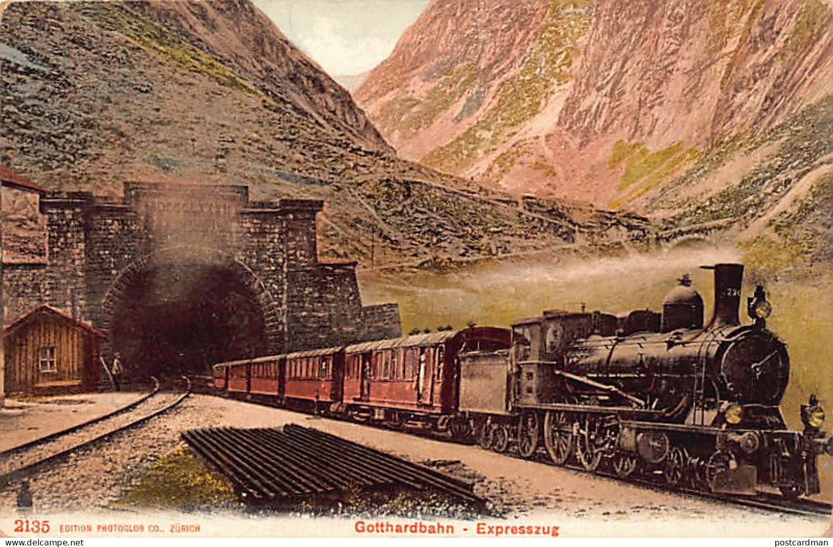 Schweiz - GÖSCHENEN (UR) Gotthardbahn Gotthardtunnel - Verlag Photoglob 2135 - Göschenen