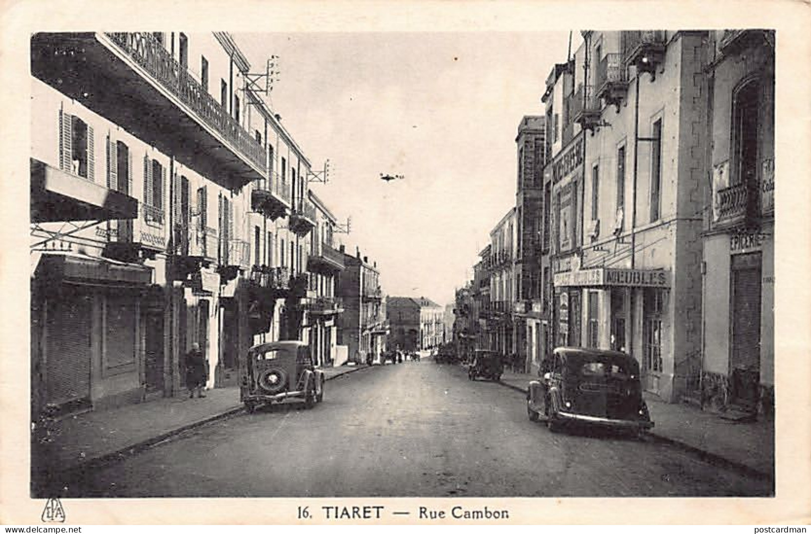 Algérie - TIARET - Rue Cambon - Palace Meubles - Epicerie - Ed. EPA 16 - Tiaret
