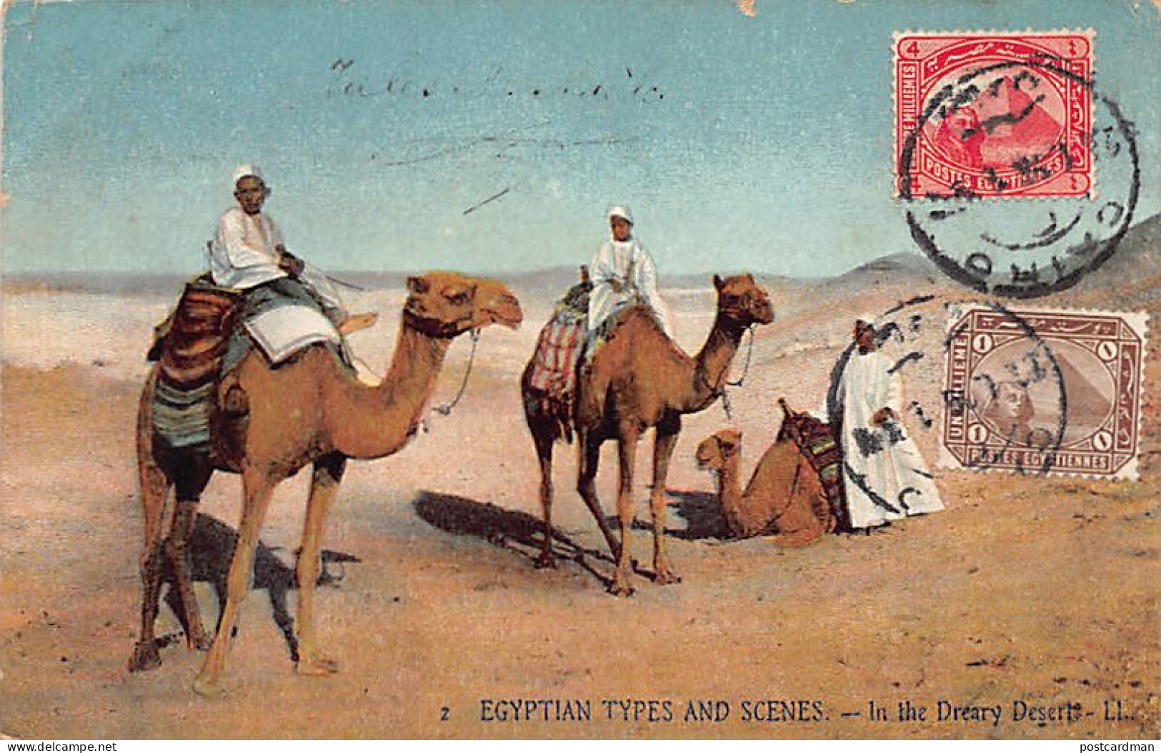 Egypt - Egyptian Types & Scenes - In The Dreary Desert - Publ. LL Levy 2 - Other & Unclassified