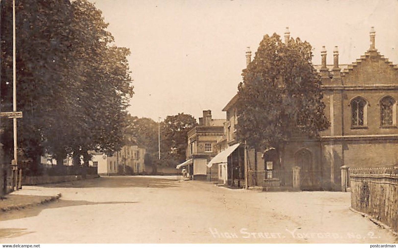 England - YOXFORD - High Street - REAL PHOTO - Other & Unclassified
