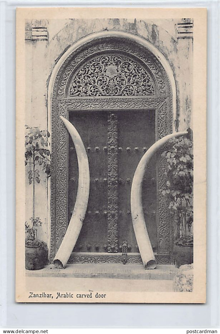 ZANZIBAR - Arabic Carved Door - Publ. A. R. P. De Lord  - Tanzanía