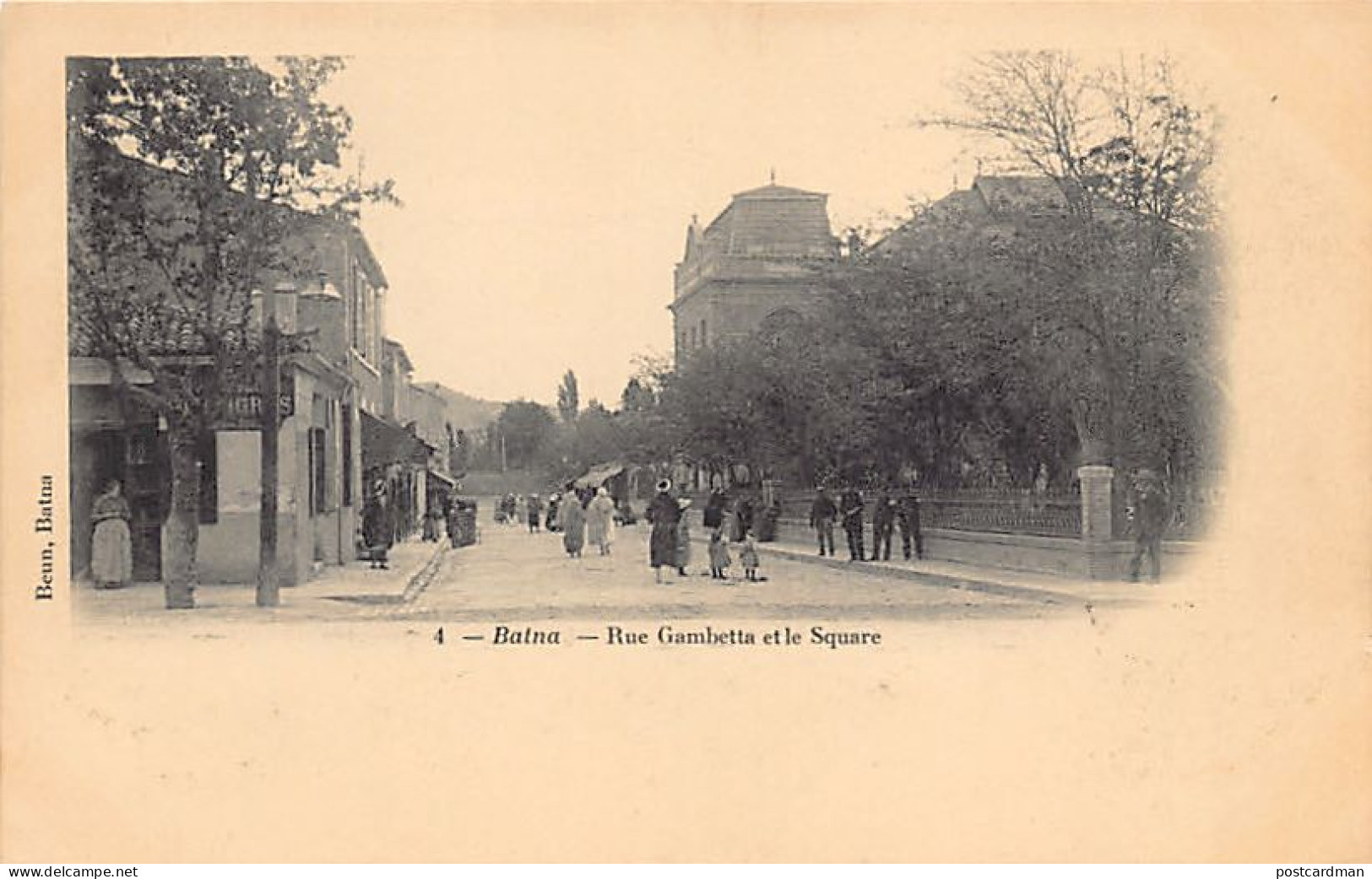 BATNA - Rue Gambetta Et Le Square - Batna