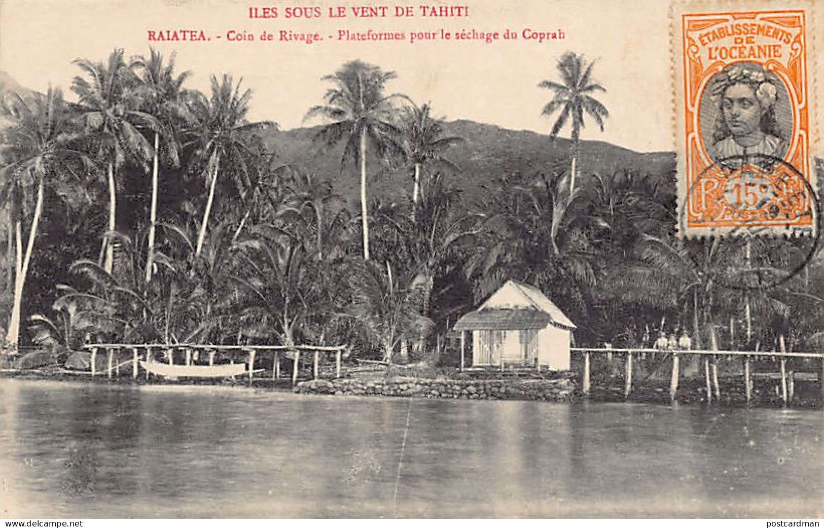 Polynésie - RAIATEA - Coin De Rivage - Plateforme Pour Le Séchage Du Coprah - Ed. Inconnu - Polynésie Française
