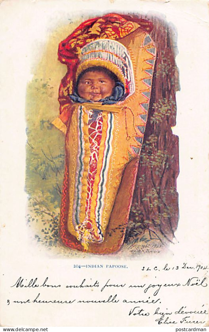 Native Americana - Indian Papoose - Publ. H.H. Tammen 204 Year 1903 - Indianer