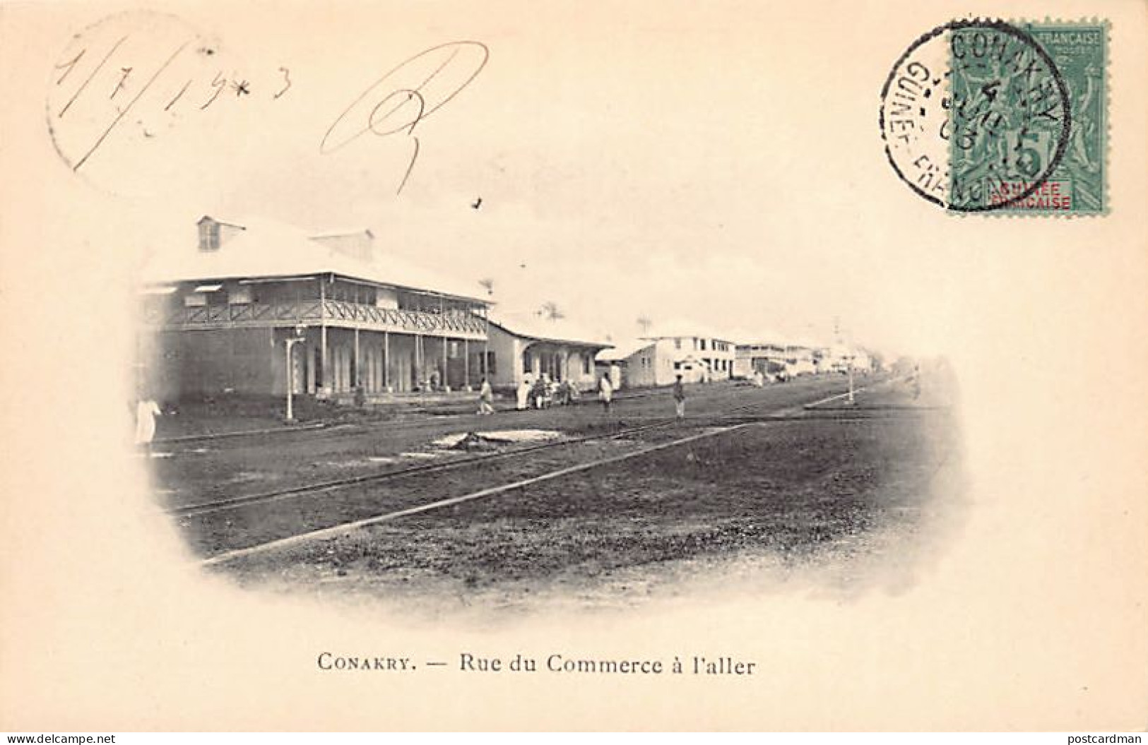 Guinée - CONAKRY - Rue Du Commerce à L'aller - Ed. Inconnu  - Guinée