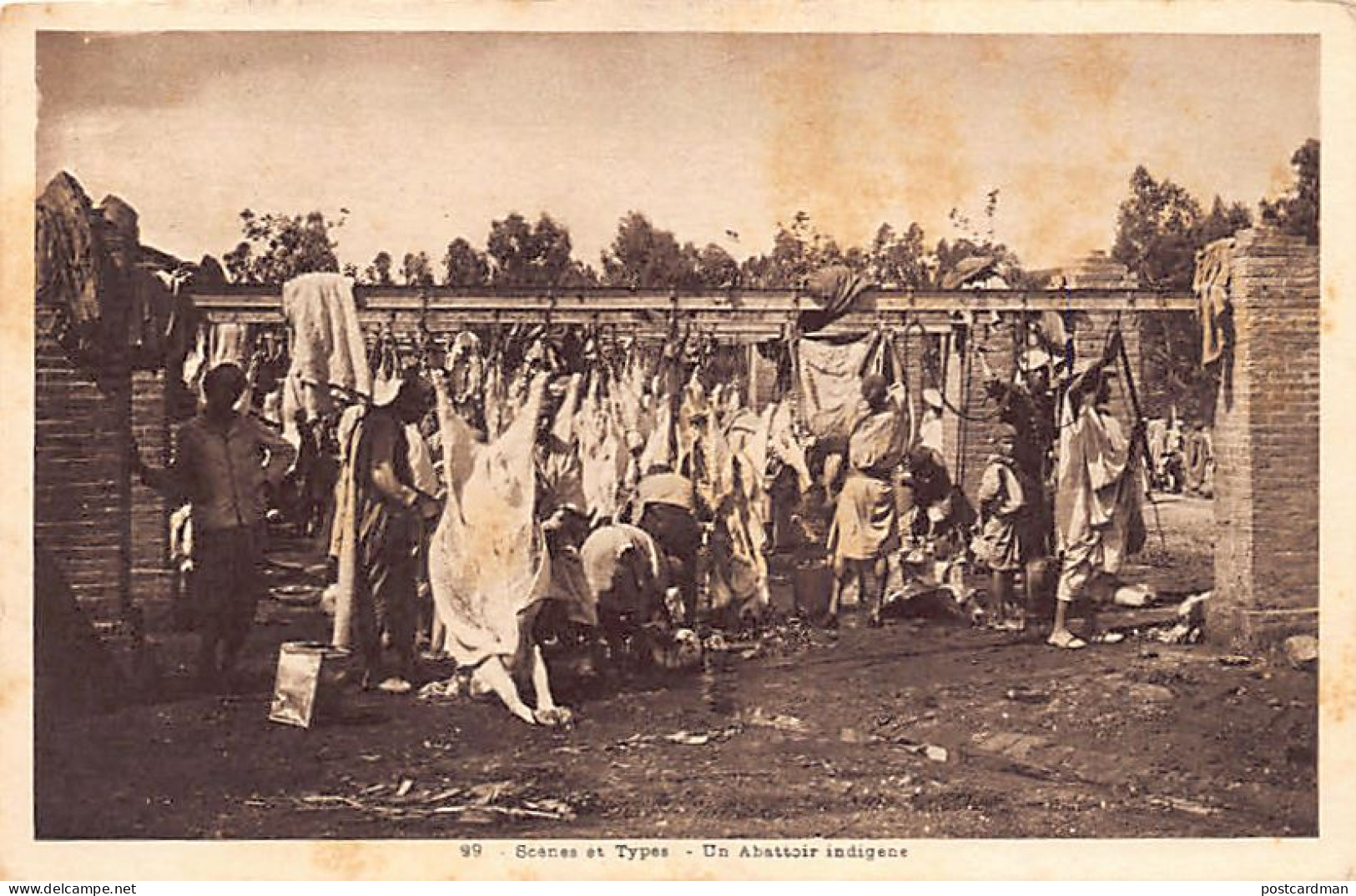 Algérie - Un Abattoir Indigène - Ed. Collection Idéale 29 - Scènes & Types