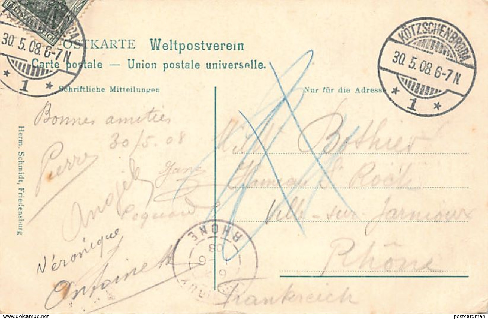 Radebeul (SN) Gruss Von Der Friedensburg 1911 Mehrfachansicht Ansicht Vom Walde Der Kaiser Verlag Herm. Schmidt - Radebeul