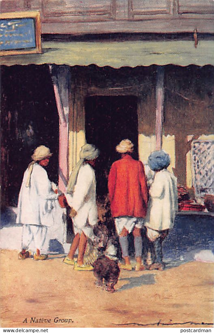 India - A Native Group, From A Painting By M. Menpes - Publ. A. & C. Black Series No. 24 - India