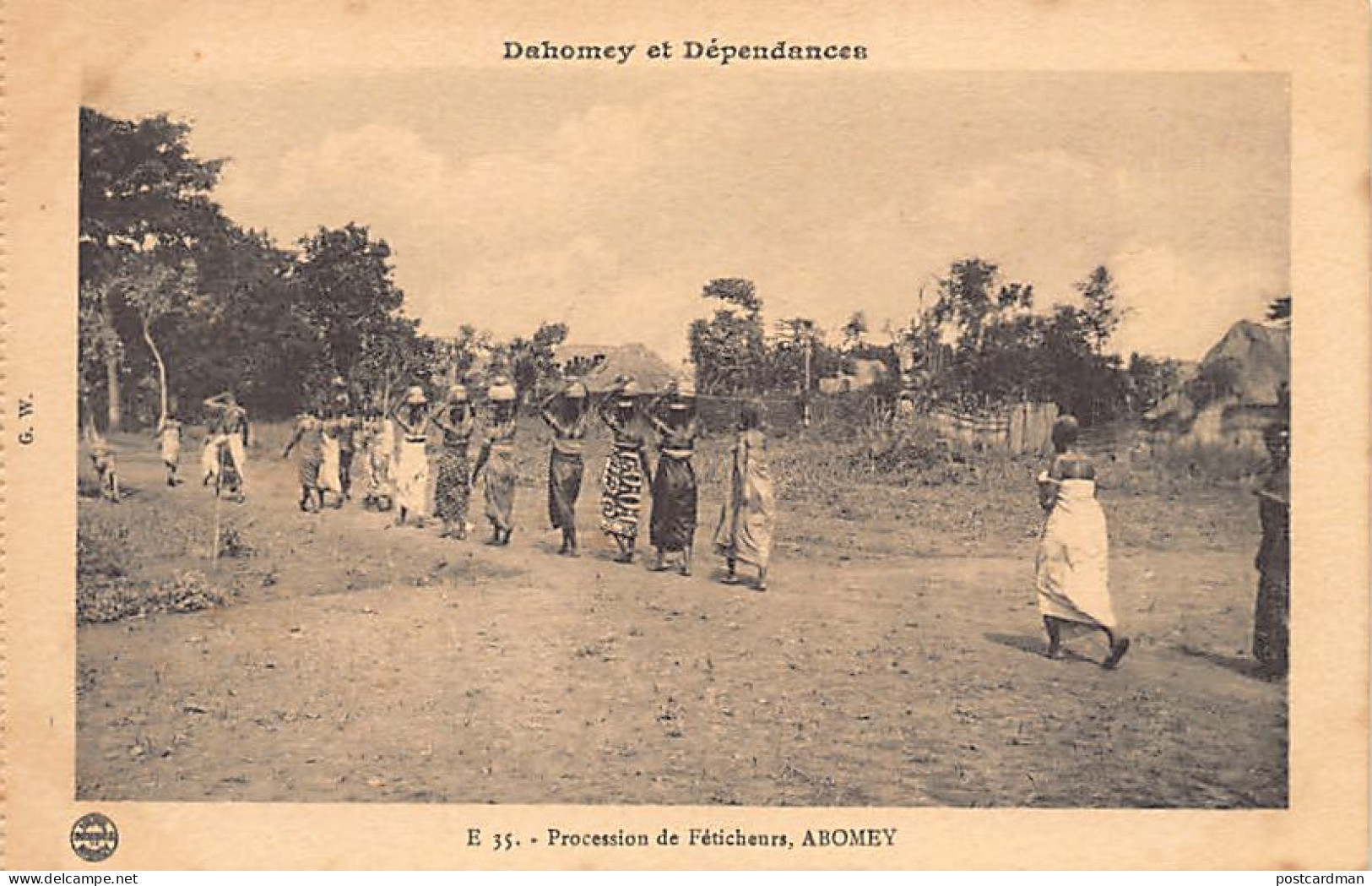 Bénin - ABOMEY - Procession De Féticheurs - Ed. G.W. E35 - Benin