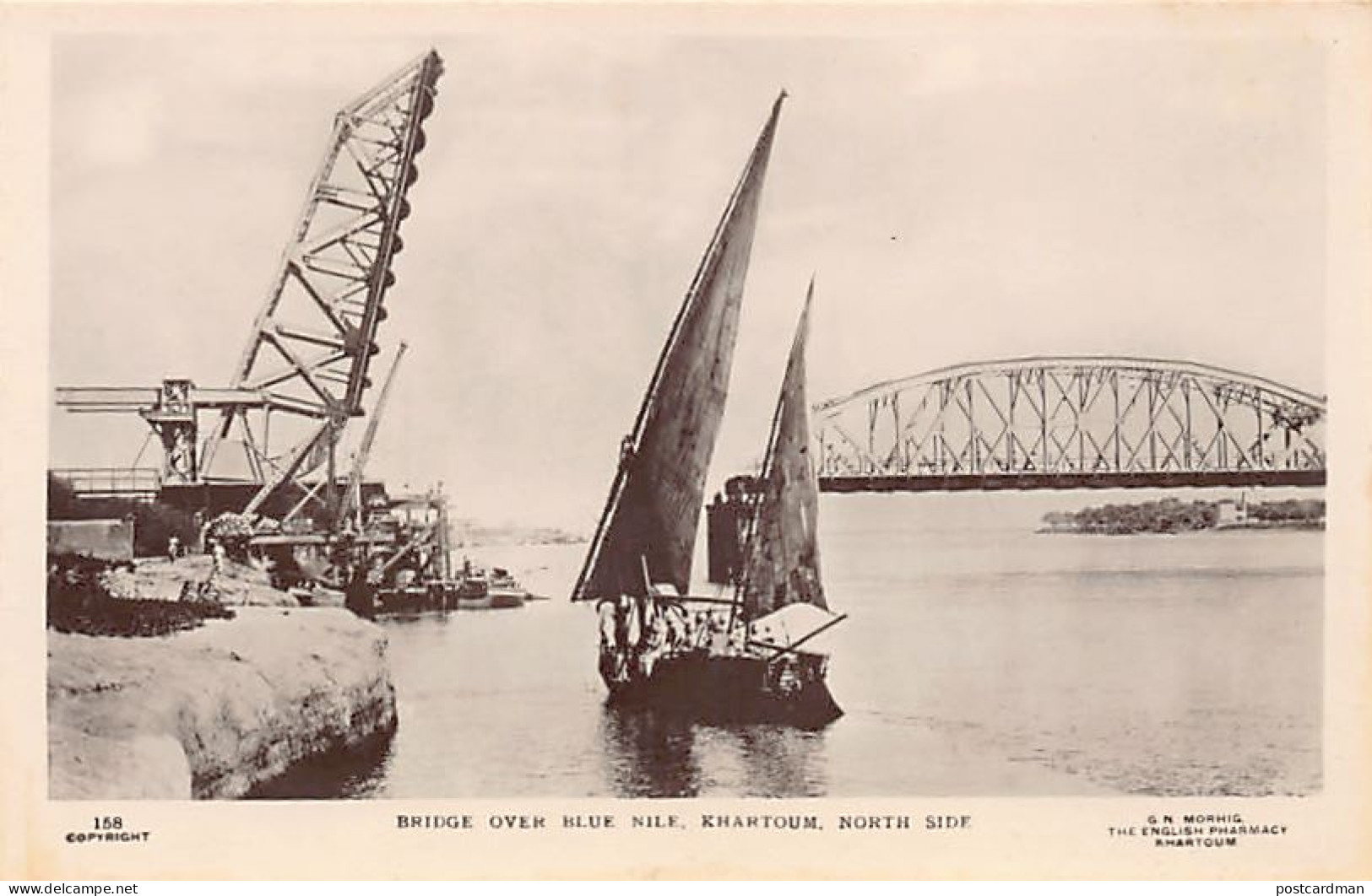 Sudan - KHARTOUM - Bridge Over Blue Nile, North Side - Publ. G. N. Morhig 158 - Sudán