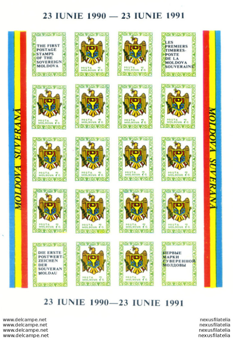 Prima Emissione 1991. 3 Minifogli. - Moldova