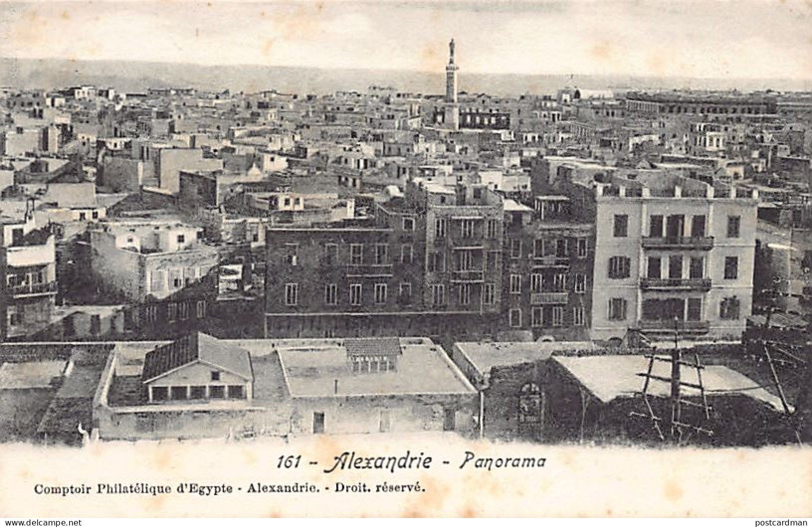 Egypt - ALEXANDRIA - Bird's Eye View - Panorama - Publ. Comptoir Philatélique 161 - Alexandria
