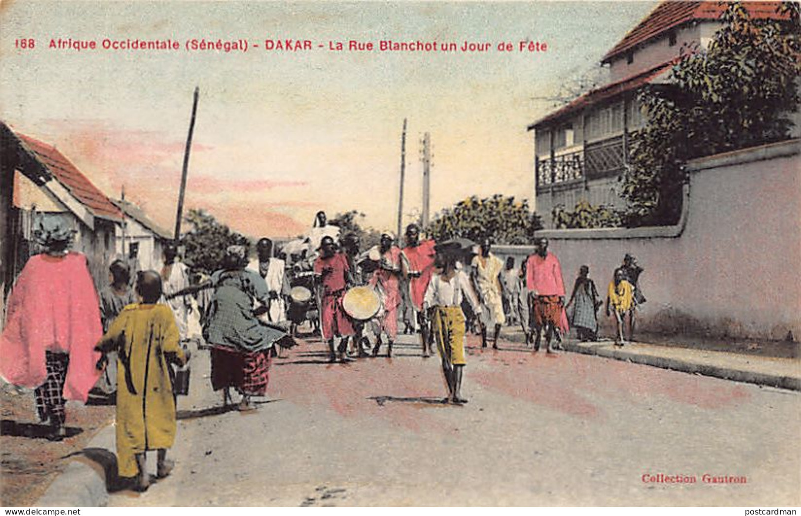Sénégal - DAKAR - La Rue Blanchot Un Jour De Fête - Ed. Gautron 168 - Senegal
