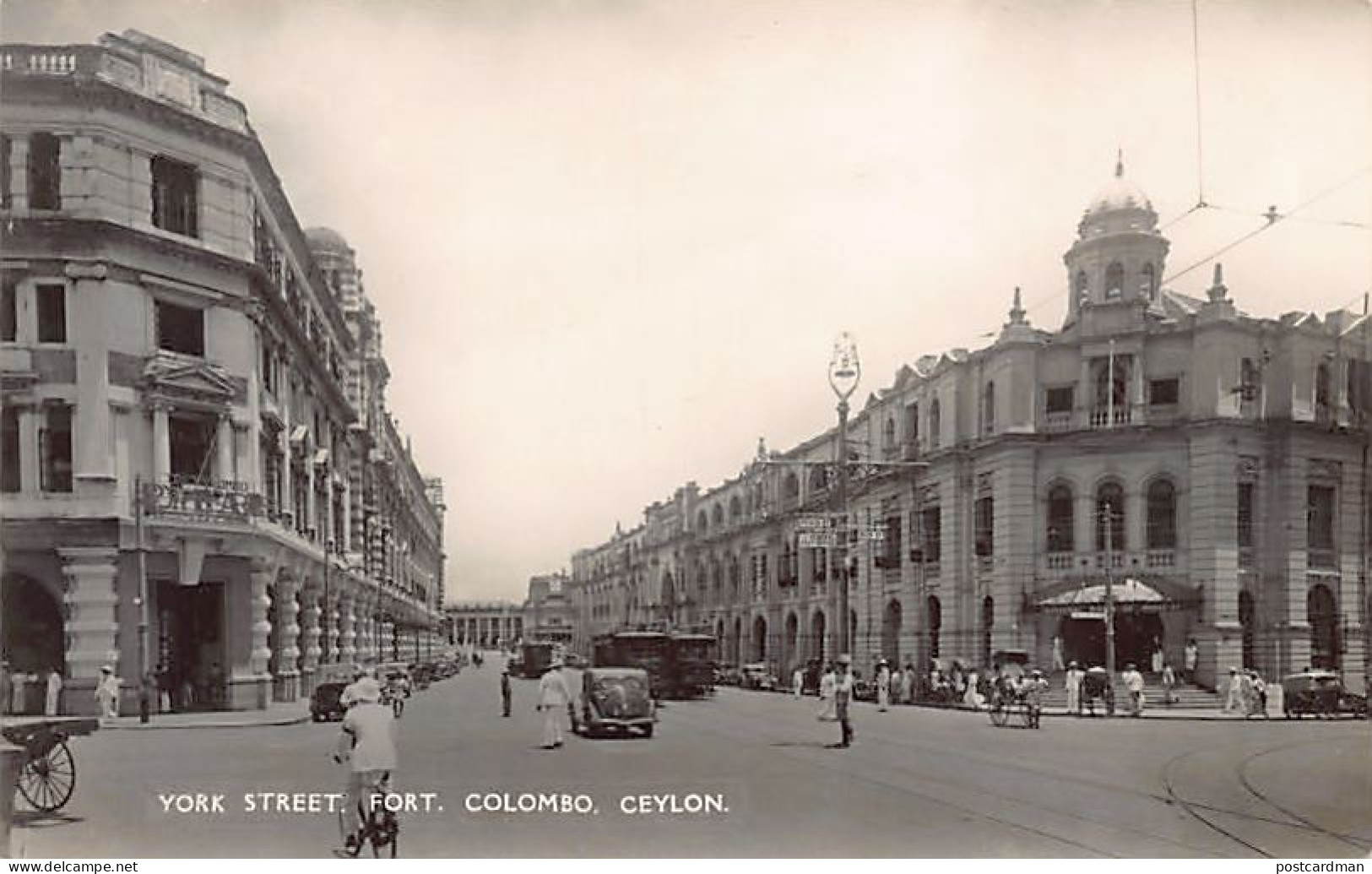 Sri Lanka - COLOMBO - York Street Fort - National Bank Of India - Publ. Plâté Ltd. 10 - Sri Lanka (Ceylon)