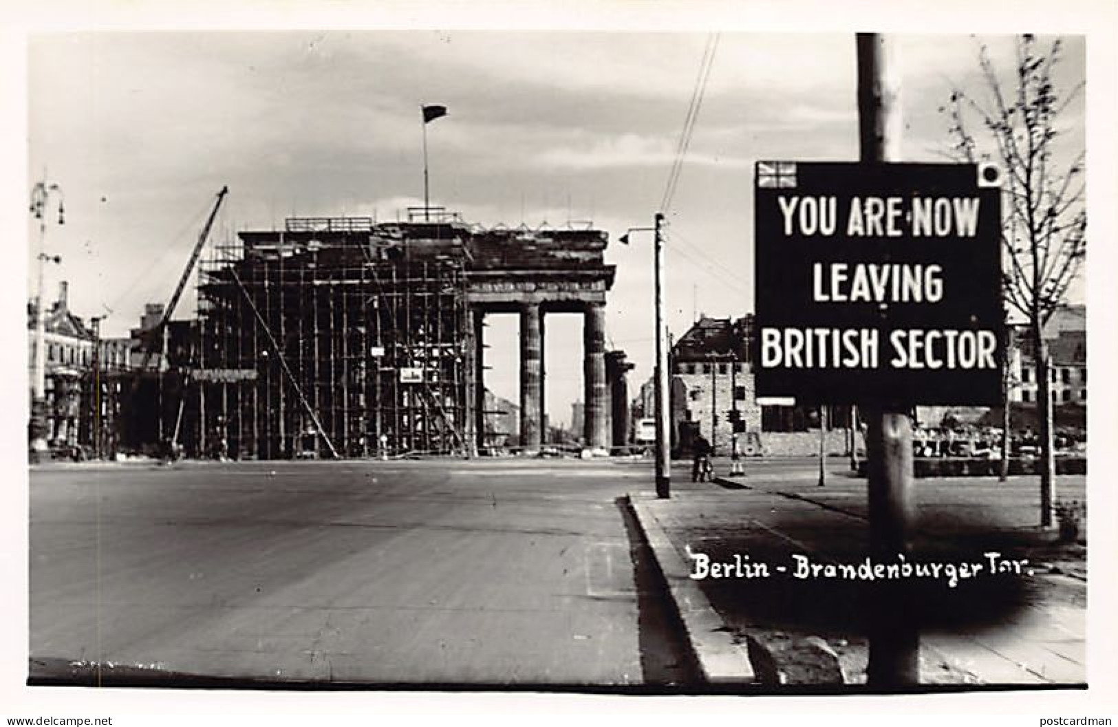 Deutschland - Brandenburger Tor (Berlin) You Are Now Leaving British Sector - Porta Di Brandeburgo