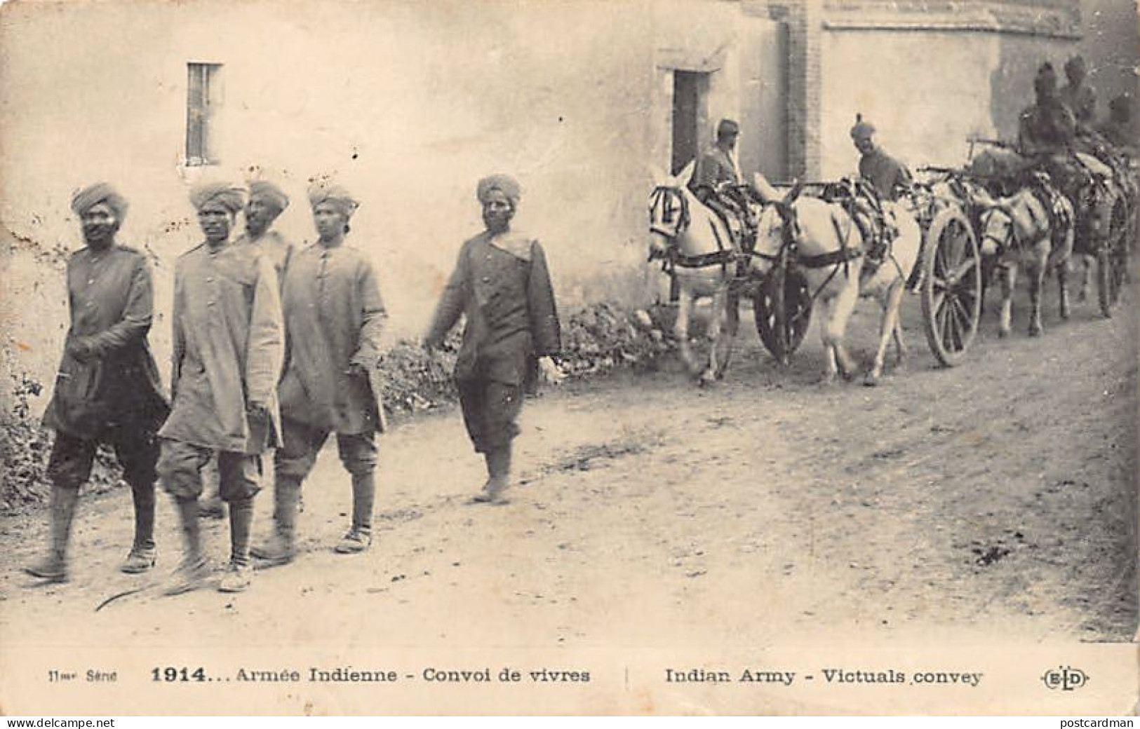 India - WORLD WAR ONE - Indian Army Live Convoy In France - Inde