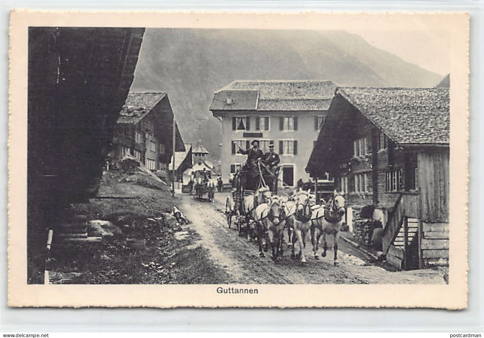 GUTTANNEN (BE) Pferdekutschen - Verlag Photoglob 4013 - Guttannen