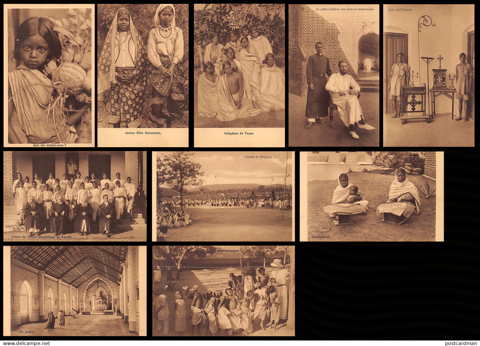 India - Roman Catholic Archdiocese Of Ranchi (Jharkhand State) - Set Of 10 Postcards - Publ. Indian Mission Of The Jesui - India