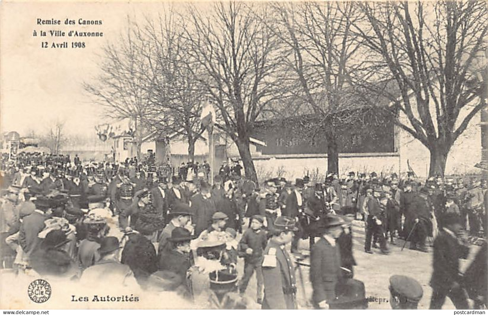 Auxonne (21) Remise Des Canons - 12 Avril 1908 - Les Autorités - Ed. Marcel Bauer  - Auxonne
