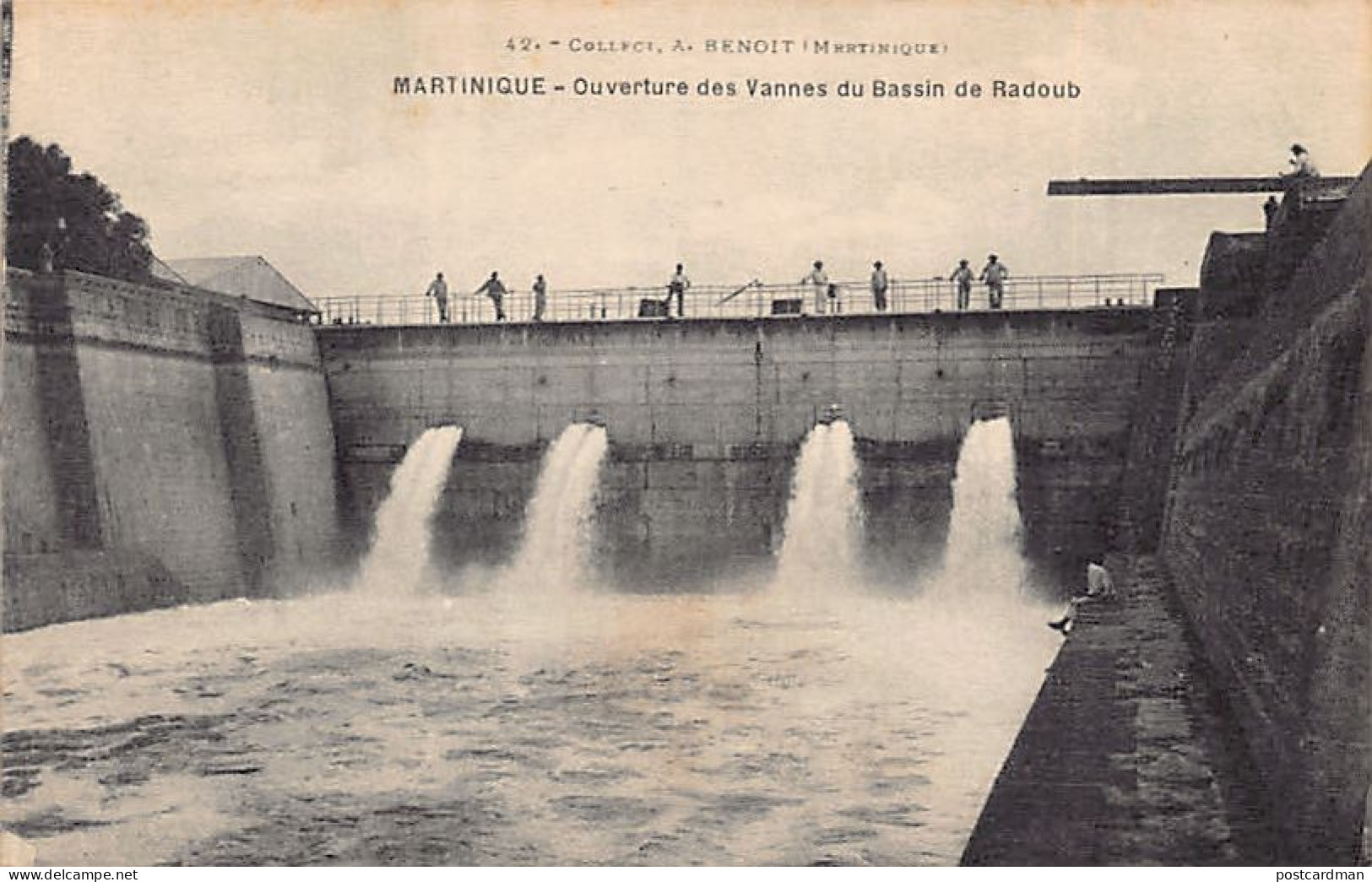 Martinique - FORT De FRANCE - Ouverture Des Vannes Du Bassin De Radoub - Ed. A. Benoît 42 - Fort De France