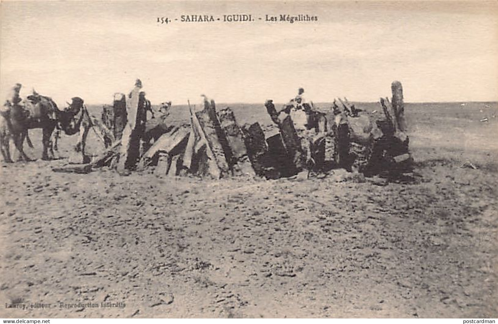 Algérie - Sahara - IGUIDI - Les Mégalithes - Ed. Lauroy 154 - Sonstige & Ohne Zuordnung