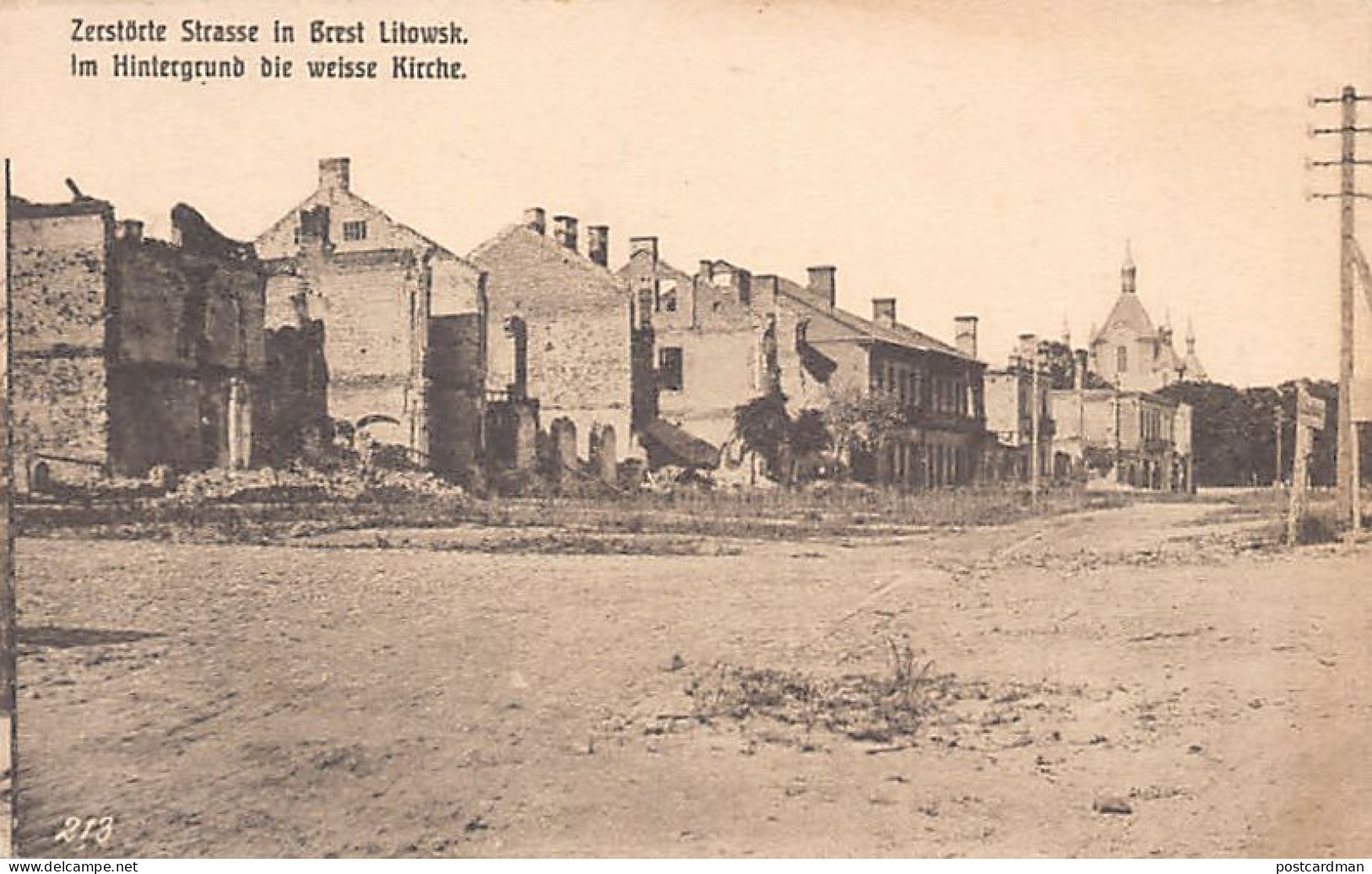 Belarus - BREST - Destroyed Street - World War One - Publ. Bugarmee - Belarus