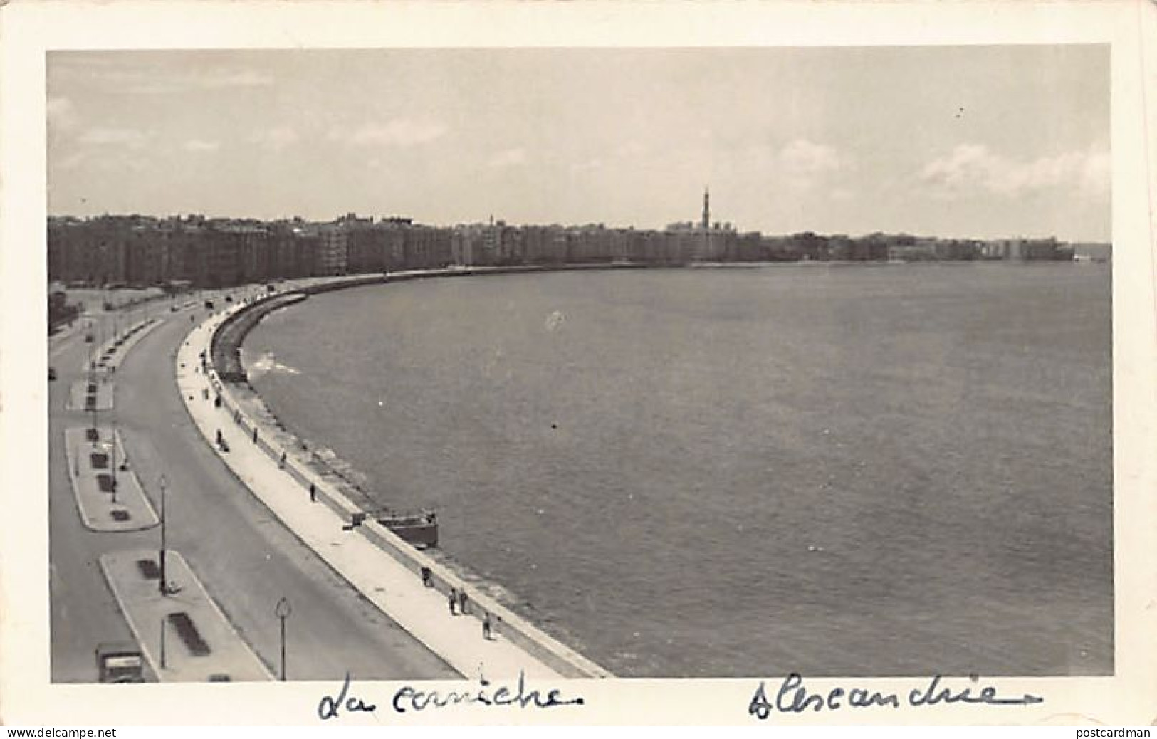 Egypt - ALEXANDRIA - The Cornice - REAL PHOTO - Publ. Unknown  - Alexandrie