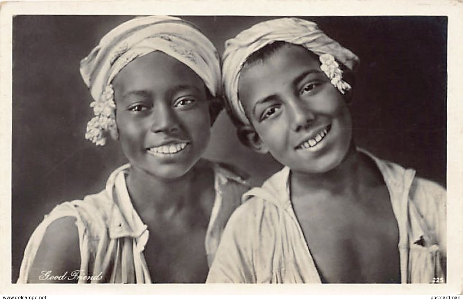 Egypt - Good Friends (Egyptian Youth) - REAL PHOTO - Publ. Lehnert & Landrock 225 - Other & Unclassified