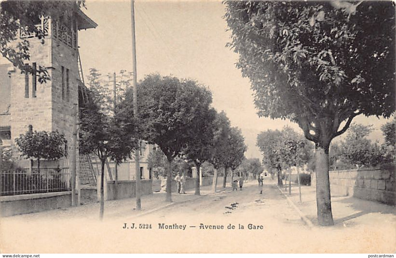 MONTHEY (VS) Avenue De La Gare - Ed. Jullien Frères 5224 - Monthey
