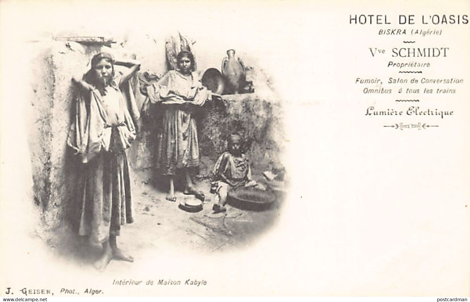 Algérie - Kabylie - Intérieur De Maison Kabyle - Ed. J. Geiser  - Sonstige & Ohne Zuordnung