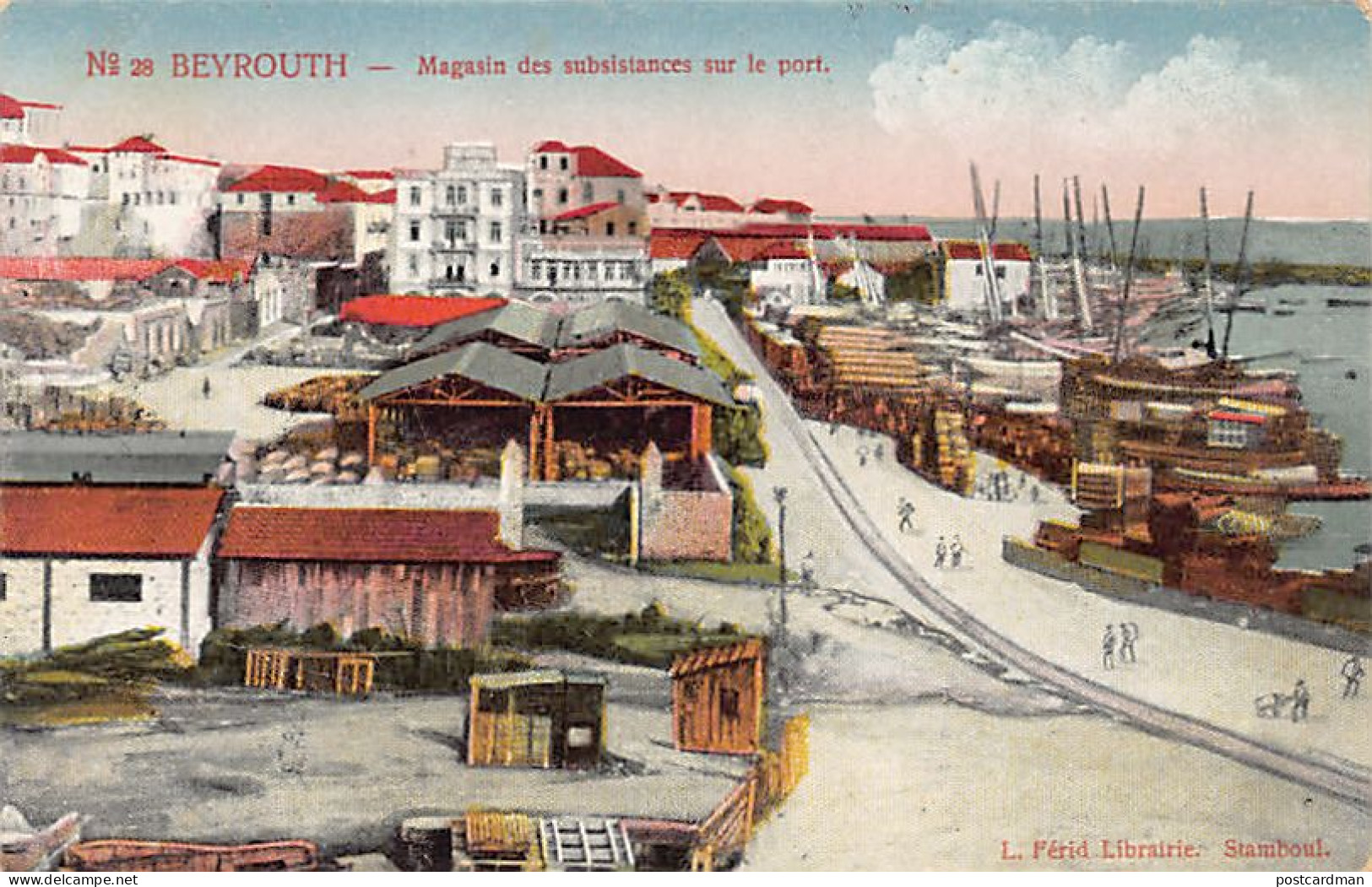 Liban - BEYROUTH - Magasins Des Subsistances Sur Le Port - Ed. L. Férid 28 - Lebanon