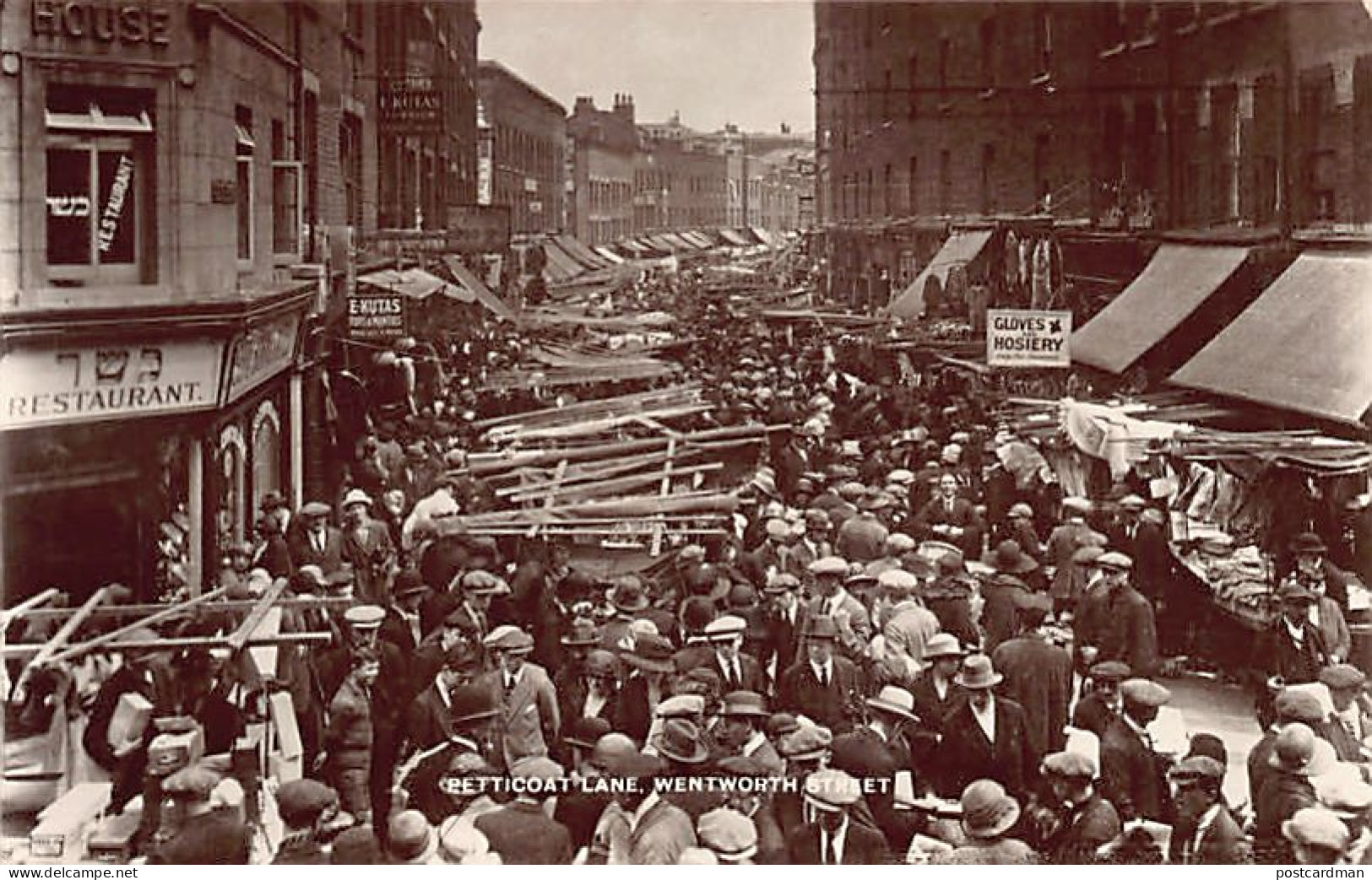 JUDAICA - United-Kingdom - LONDON - Kosher Restaurant In Petticoat Lane, Wentwor - Judaisme