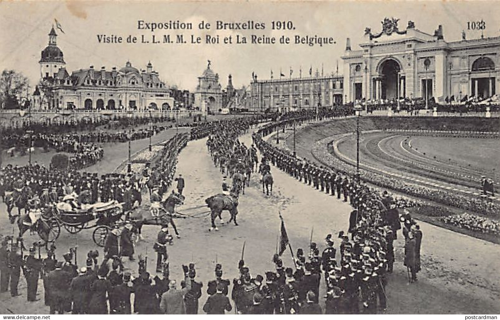 Belgique - Exposition De Bruxelles 1910 - Visite Du Roi Et De La Reine De Belgique - Autres & Non Classés