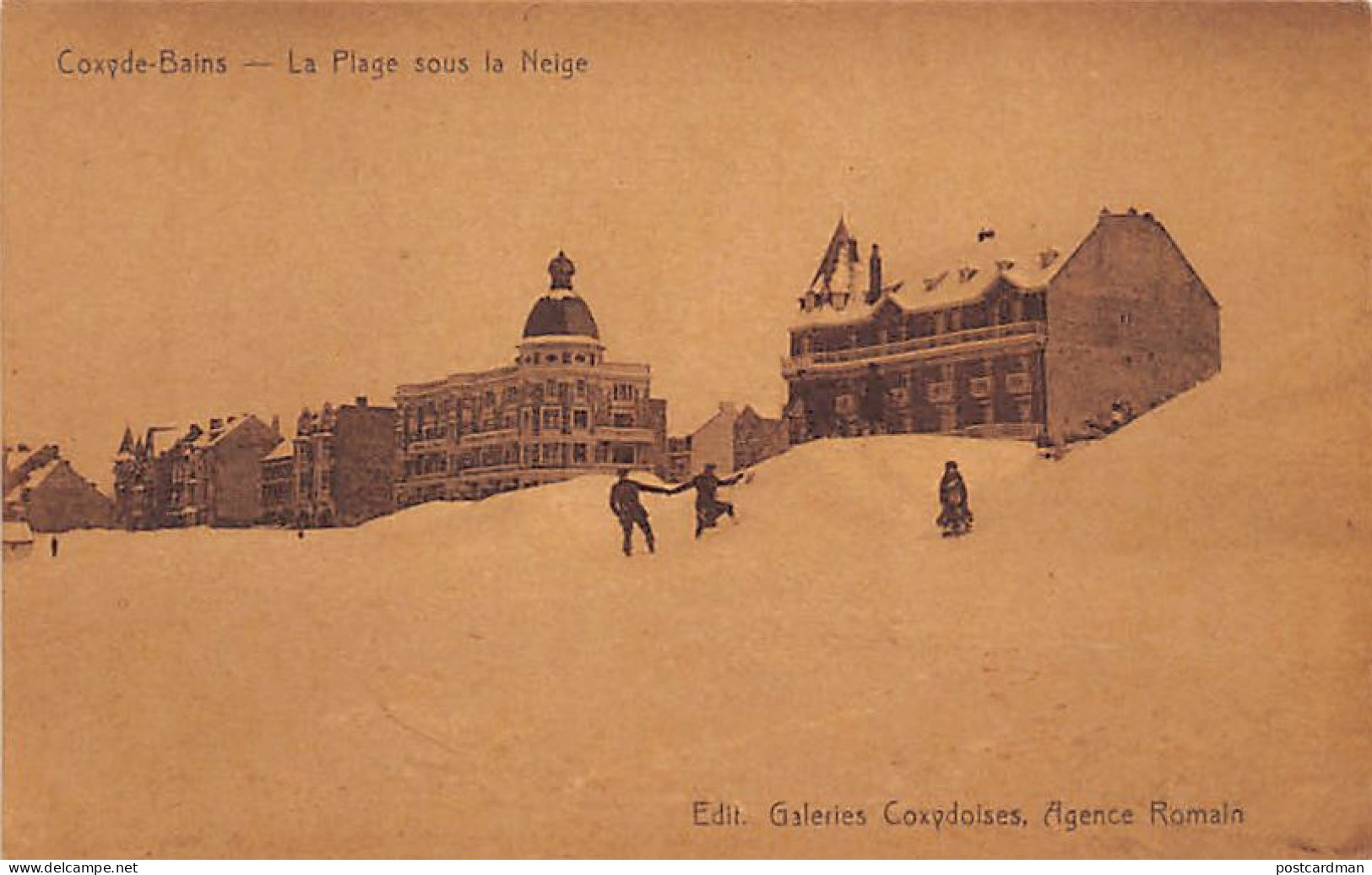 België - KOKSIJDE (W. Vl.) Het Strand Onder De Sneeuw - Koksijde