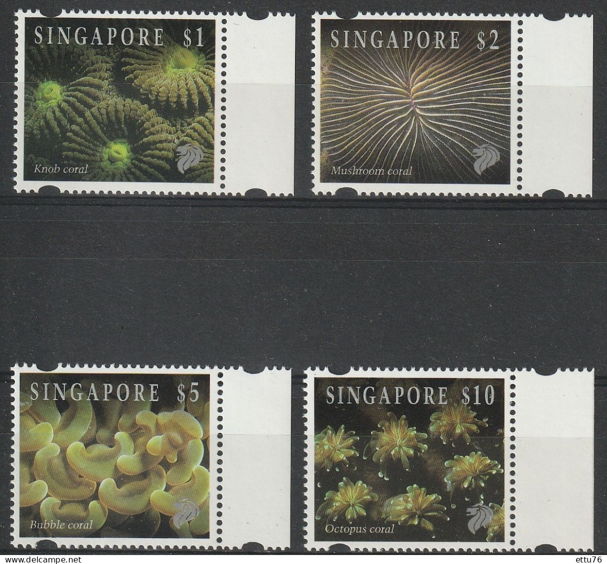 Singapore  1994  Corals,High Values  MNH - Meereswelt