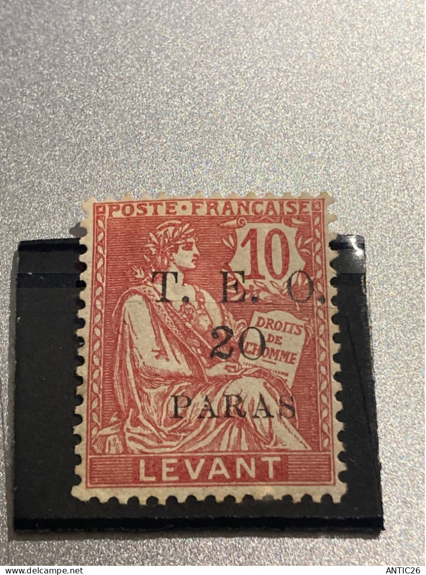 Colonie Francaise   Cilicie Levant Surcharge T.E.O. 20paras/10c Rouge  Charnière - Unused Stamps