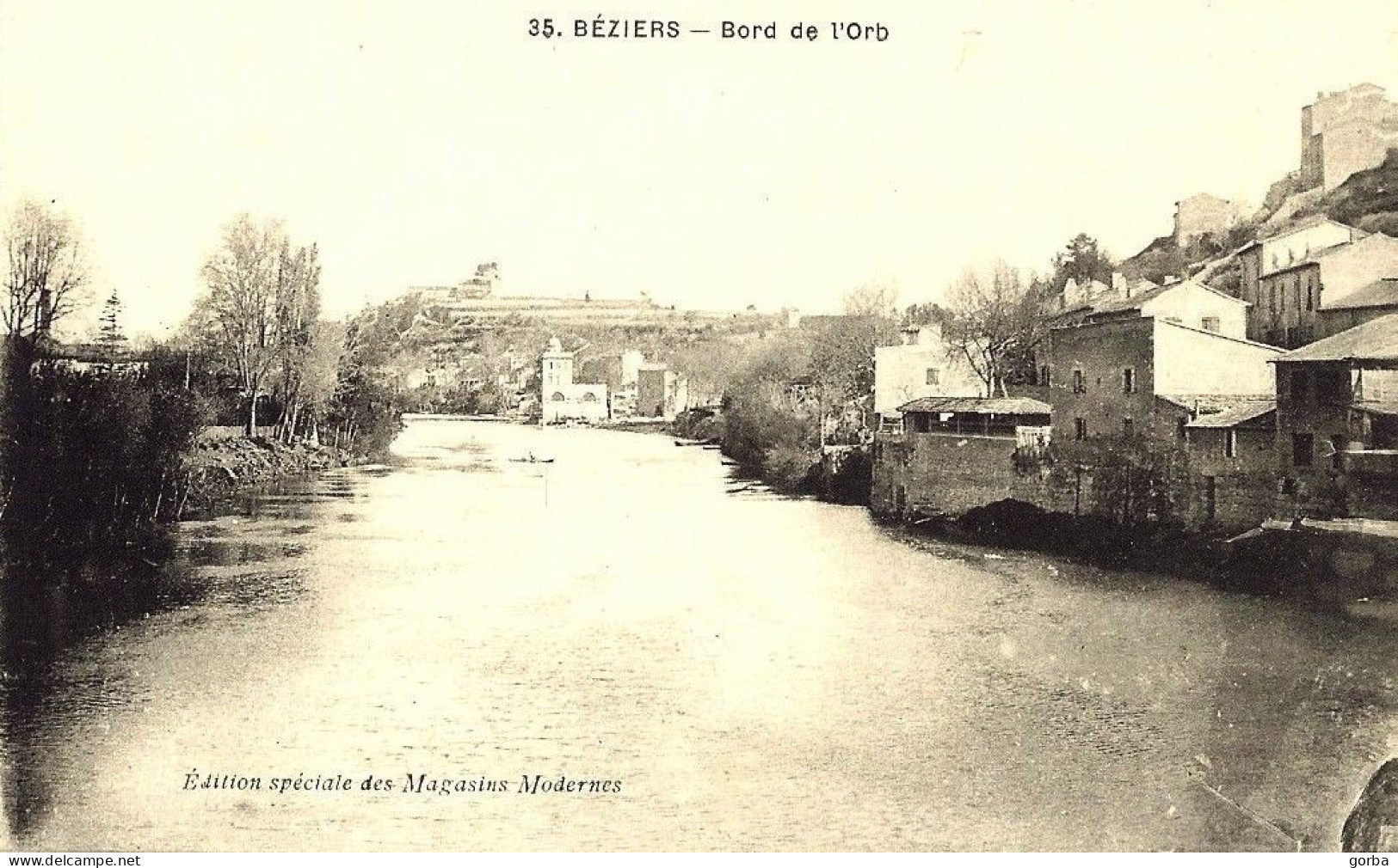 *CPA  - 34 - BEZIERS - Bord De L'Orb - Beziers