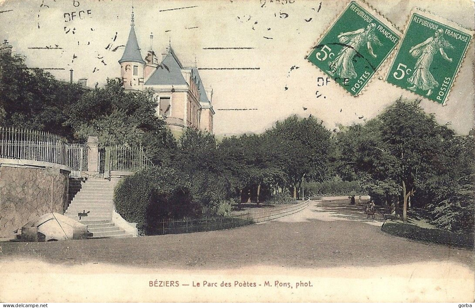 *CPA  - 34 - BEZIERS - Le Parc Des Poètes - Beziers
