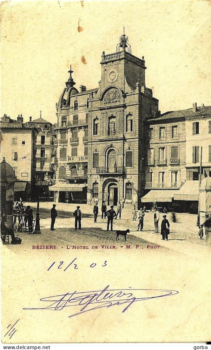 *CPA  - 34 - BEZIERS - L'Hôtel De Ville - Beziers